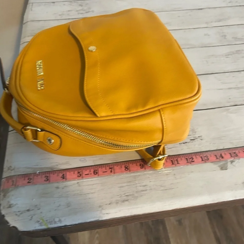 Steve Madden Mustard Yellow Mini Backpack